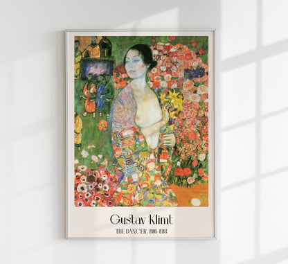 Cartel de la exposición La bailarina de Gustav Klimt