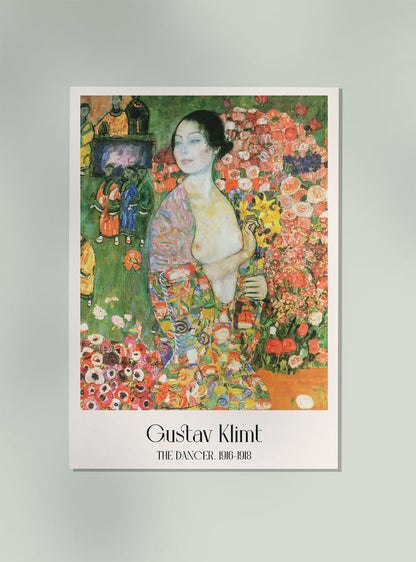 Cartel de la exposición La bailarina de Gustav Klimt