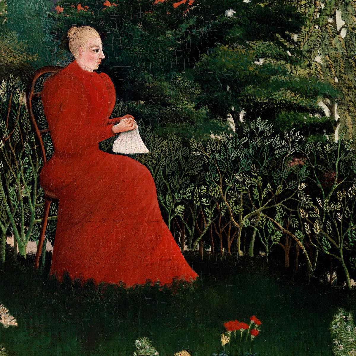 Retrato de una mujer de Rousseau Impresión artística