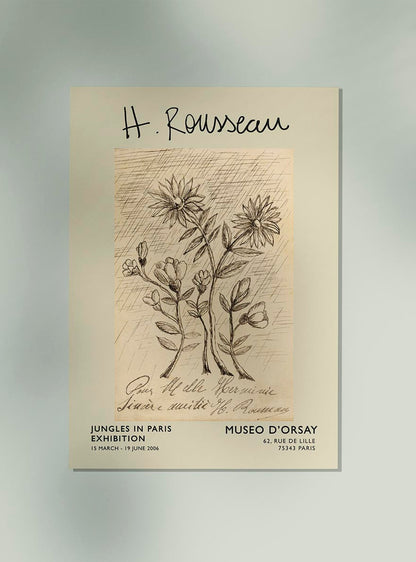 Cartel de la exposición La rama de roble de Rousseau