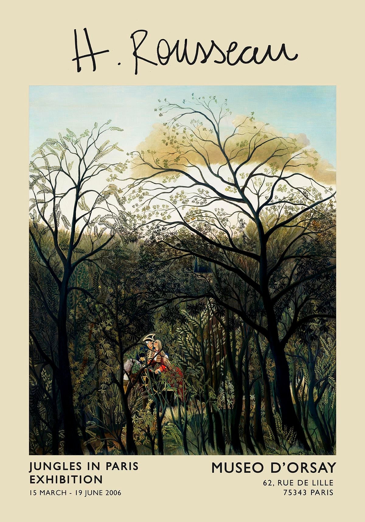 Cartel de la exposición Rendez-vous Rousseau