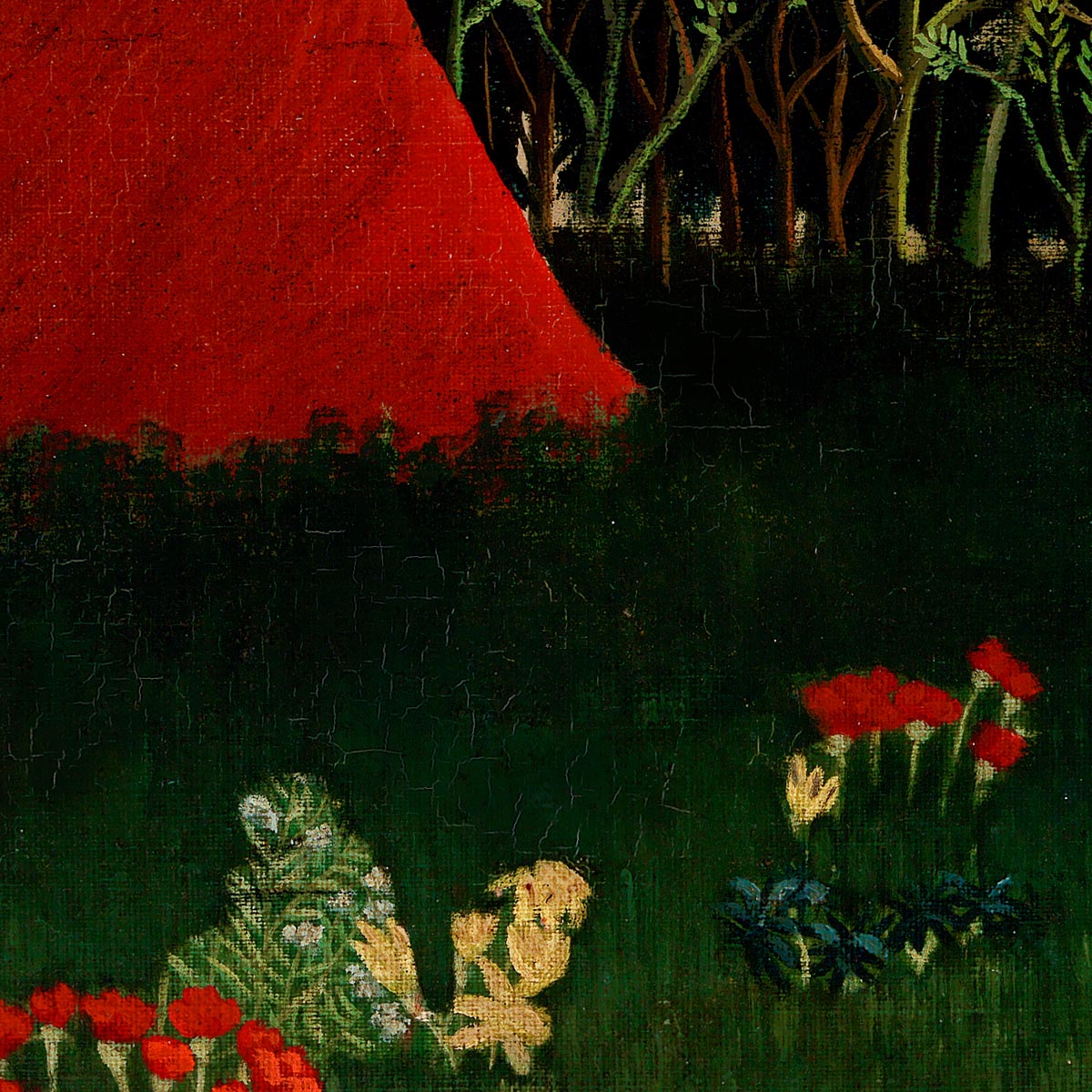 Cartel de la exposición Retrato de una mujer de Rousseau