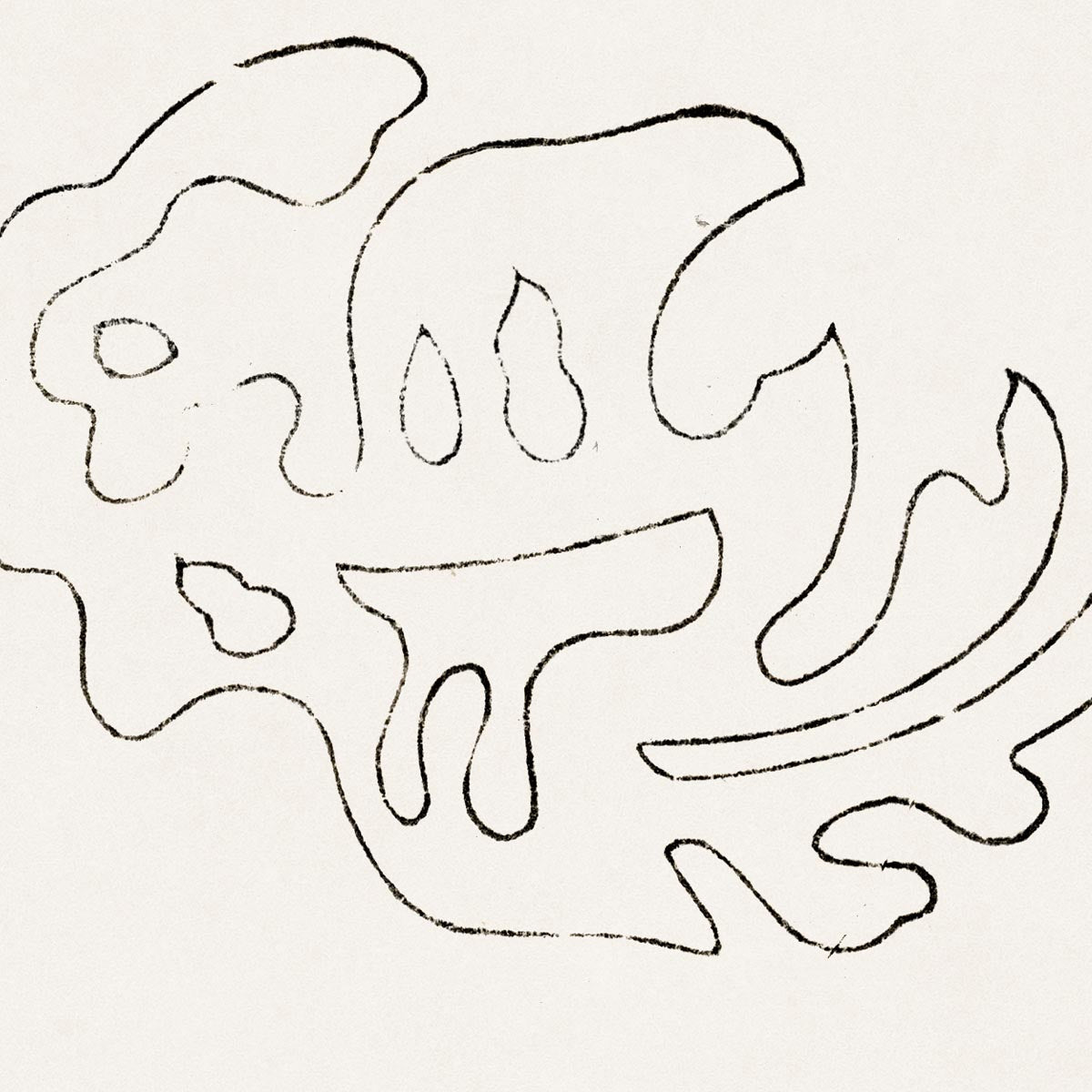 Grabado japonés antiguo en madera n.º 10