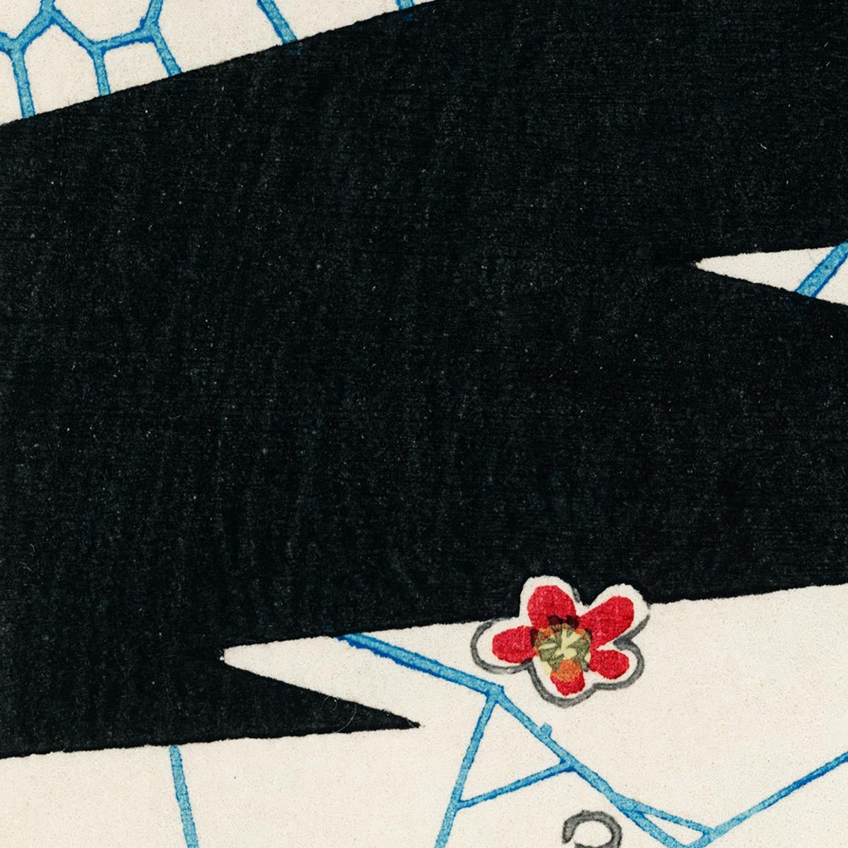 Patrón de kimono japonés de Bijutsu Sekai de Watanabe Seite