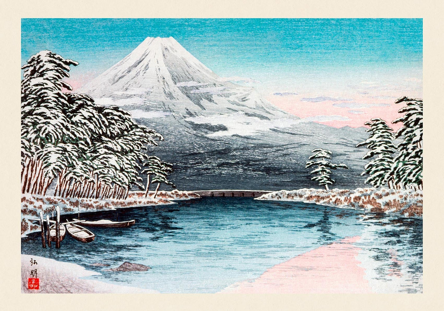 El monte Fuji desde Tagonoura, de Takahashi Shōtei