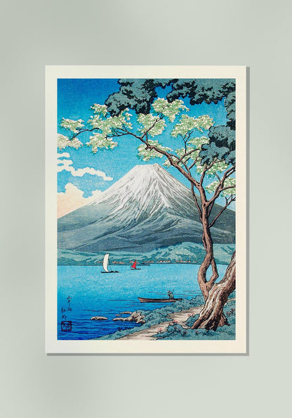 El monte Fuji desde el lago Yamanaka, de Takahashi Shōtei