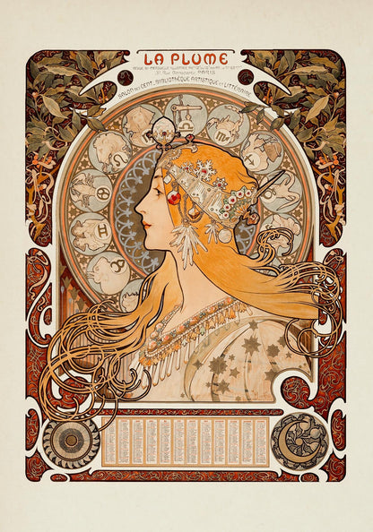 La pluma de Alphonse Mucha