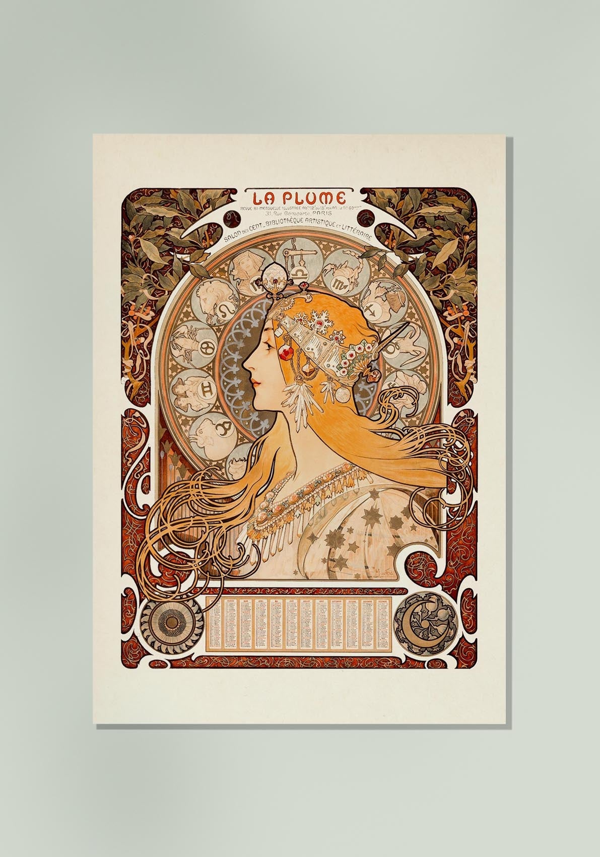 La pluma de Alphonse Mucha