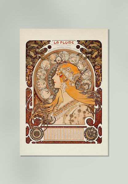 La pluma de Alphonse Mucha