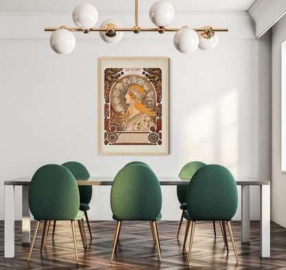 La pluma de Alphonse Mucha