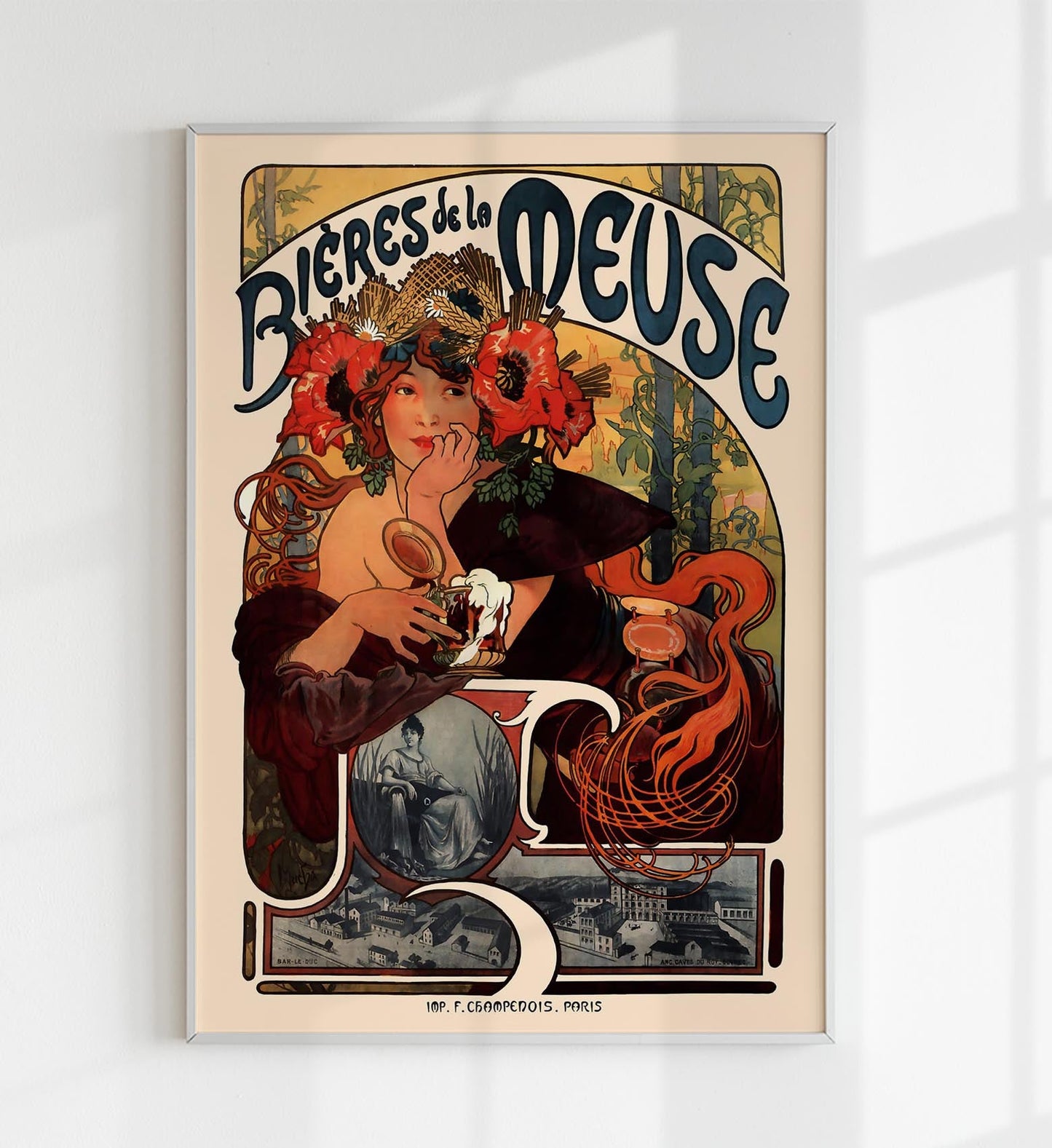 Bieres de la Meuse de Alphonse Mucha
