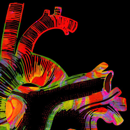 Pósteres de anatomía vintage "REVERSED" Juego de 3 impresiones