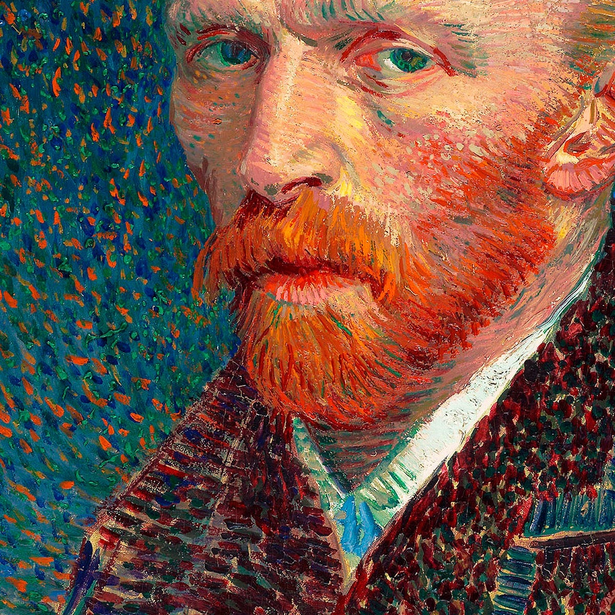 Póster artístico de autorretrato de Van Gogh