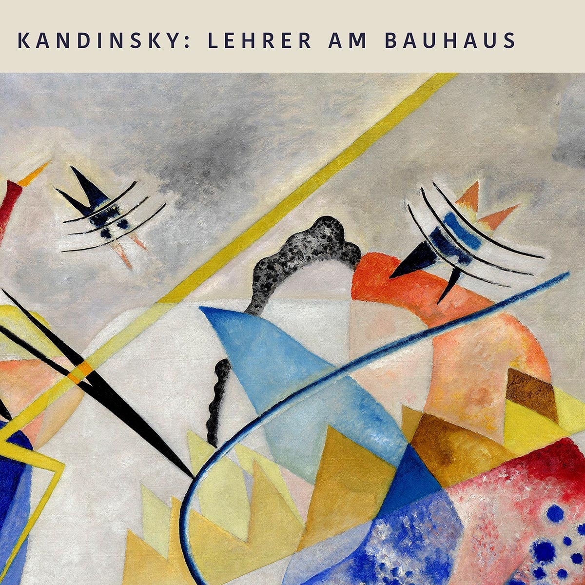 Cartel de la exposición Centro blanco de Wassily Kandinsky