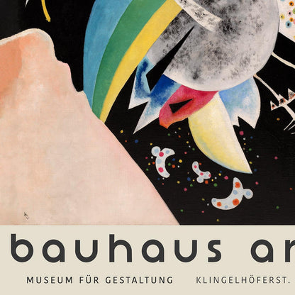 Cartel de la exposición Círculos sobre negro de Wassily Kandinsky