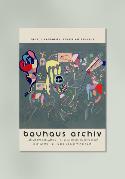 Afiche de la exposición Acciones variadas de Wassily Kandinsky