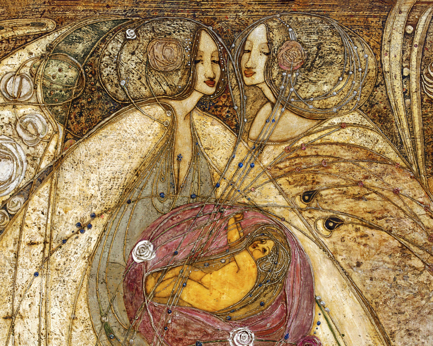 Margaret MacDonald Mackintosh Art Print - The Heart of the Rose