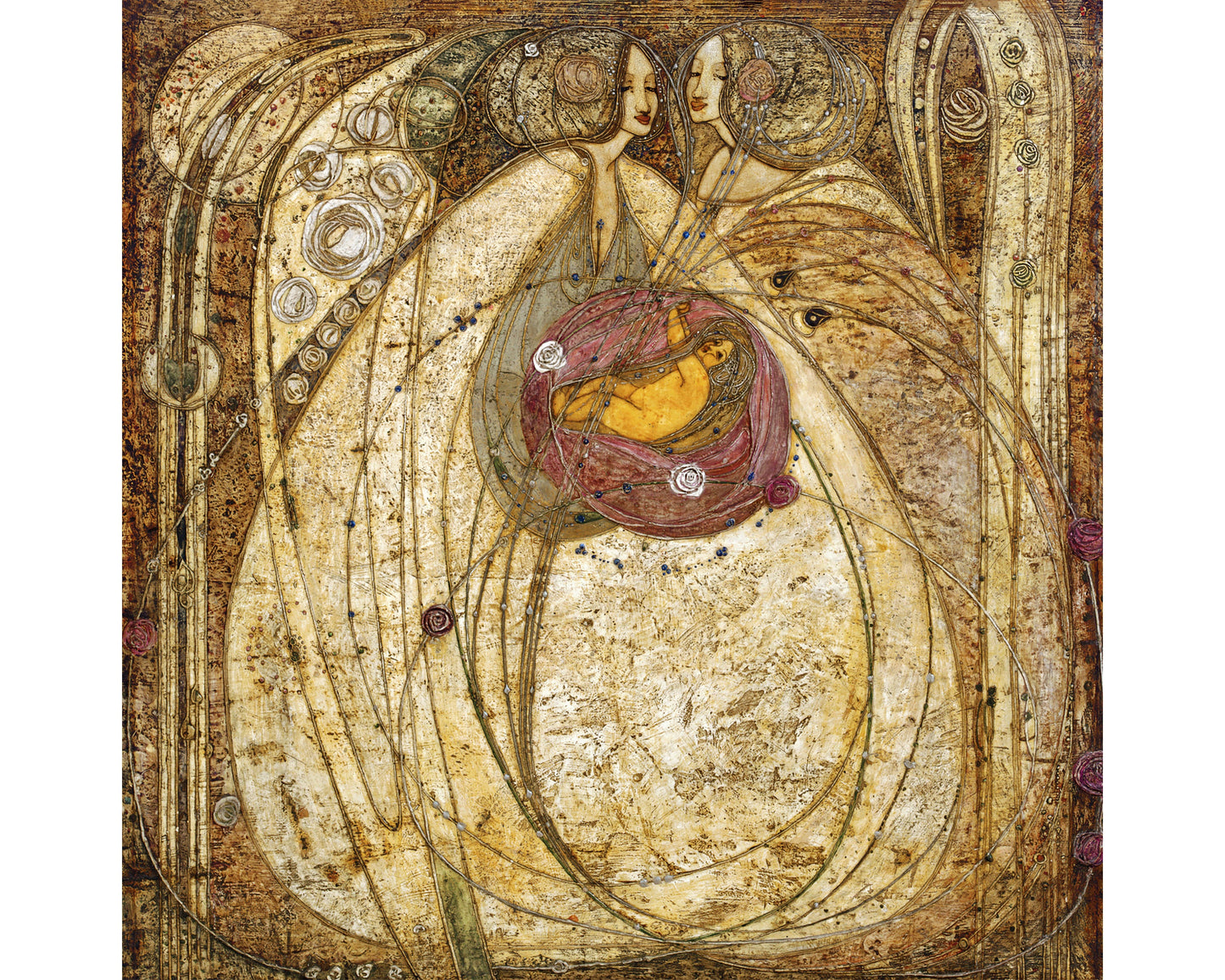 Margaret MacDonald Mackintosh Art Print - The Heart of the Rose