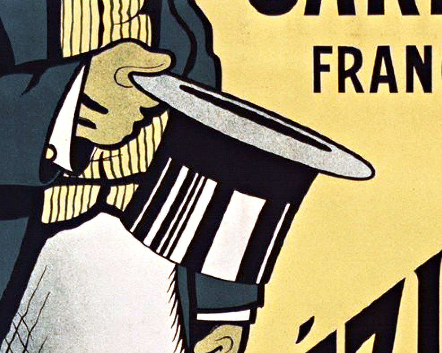 Anuncio de sardinas francesas | Arte de pescado | Arte mural de cocina y comida | Publicidad vintage