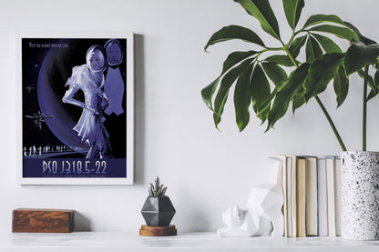 Afiche del espacio vintage